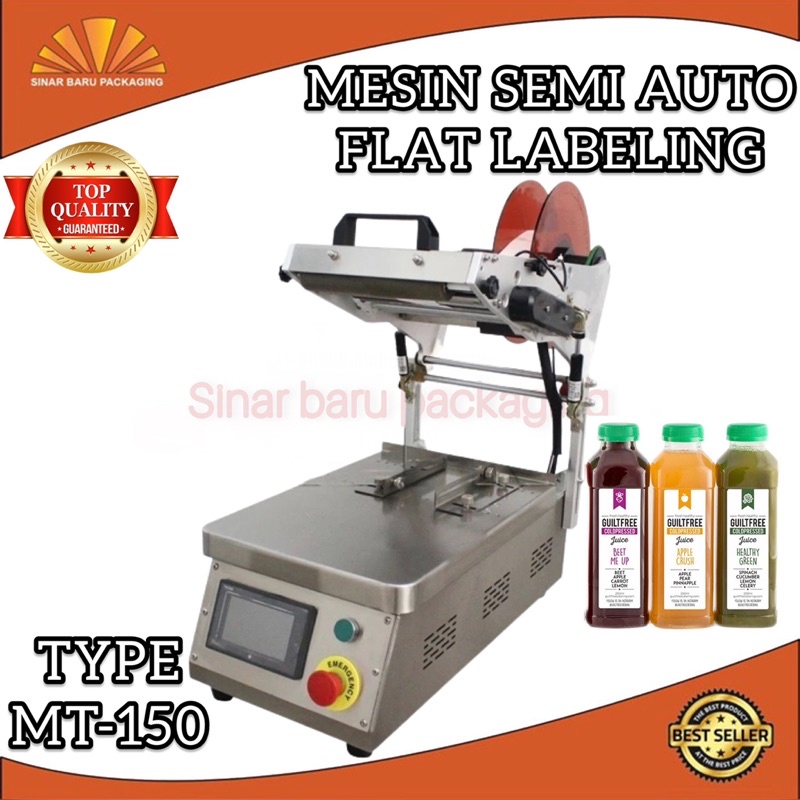 

Mesin Labeling Botol Flat Datar Sticker Type MT-150 Label Stiker Kotak