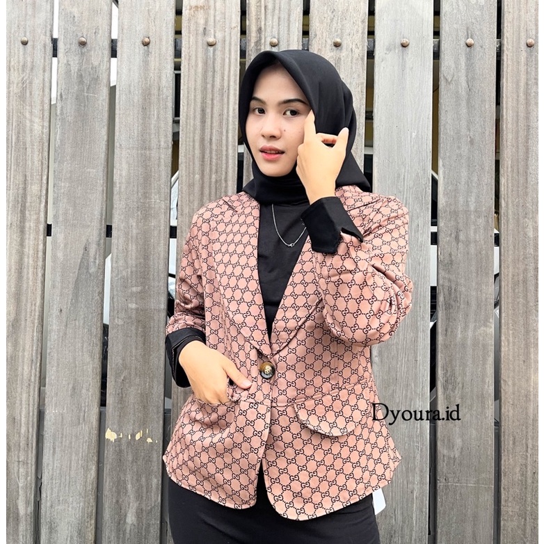 Blazer wanita / blazer / blezer wanita / BLAZER GCG WANITA IMFORT READY STOCK/ jaket wanita / blazer premium / BLAZER GC COKLAT IMPORT / LEZER GC PREMIUM TERMURAH Ready BY DYOURA