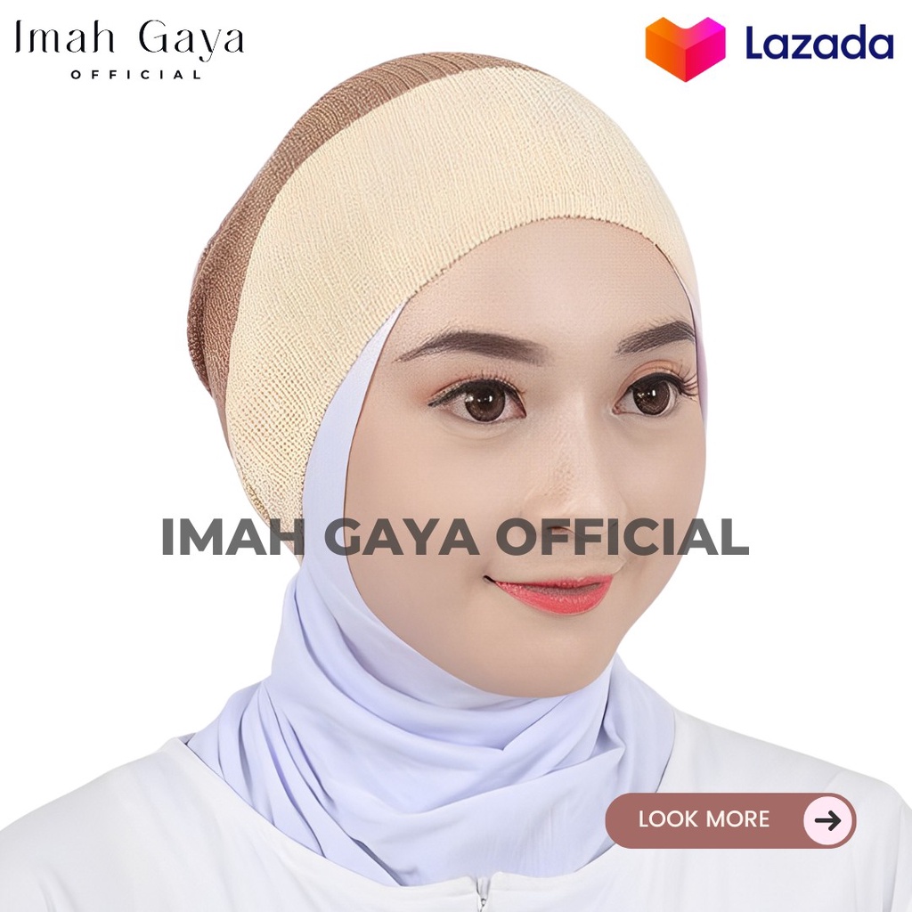 COD CIPUT RAJUT DUA WARNA BANDANA INNER HIJAB PREMIUM