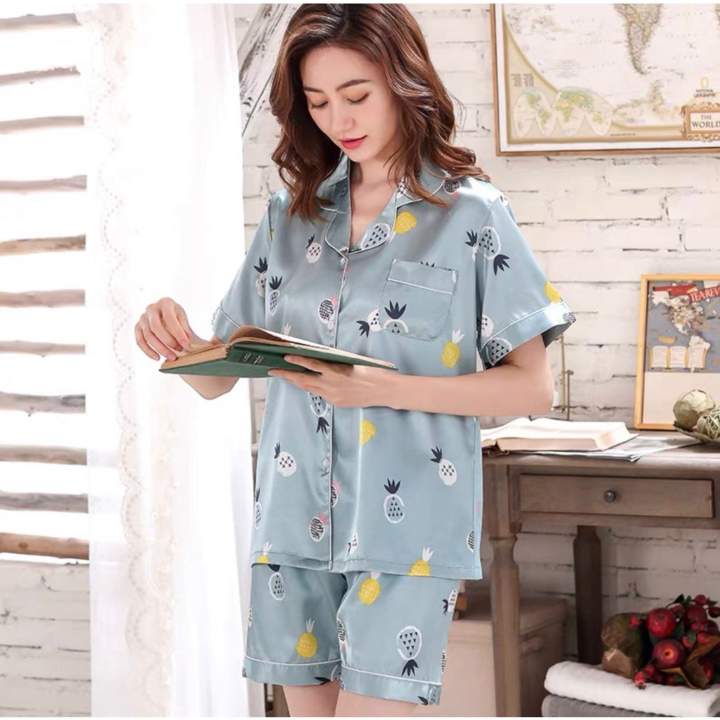 PIYAMA WANITA DEWASA SET IMPORT PERMIUM / BAJU TIDUR WANITA DEWASA / ONESET / BAJU PIYAMA / SETELAN PIYAMA