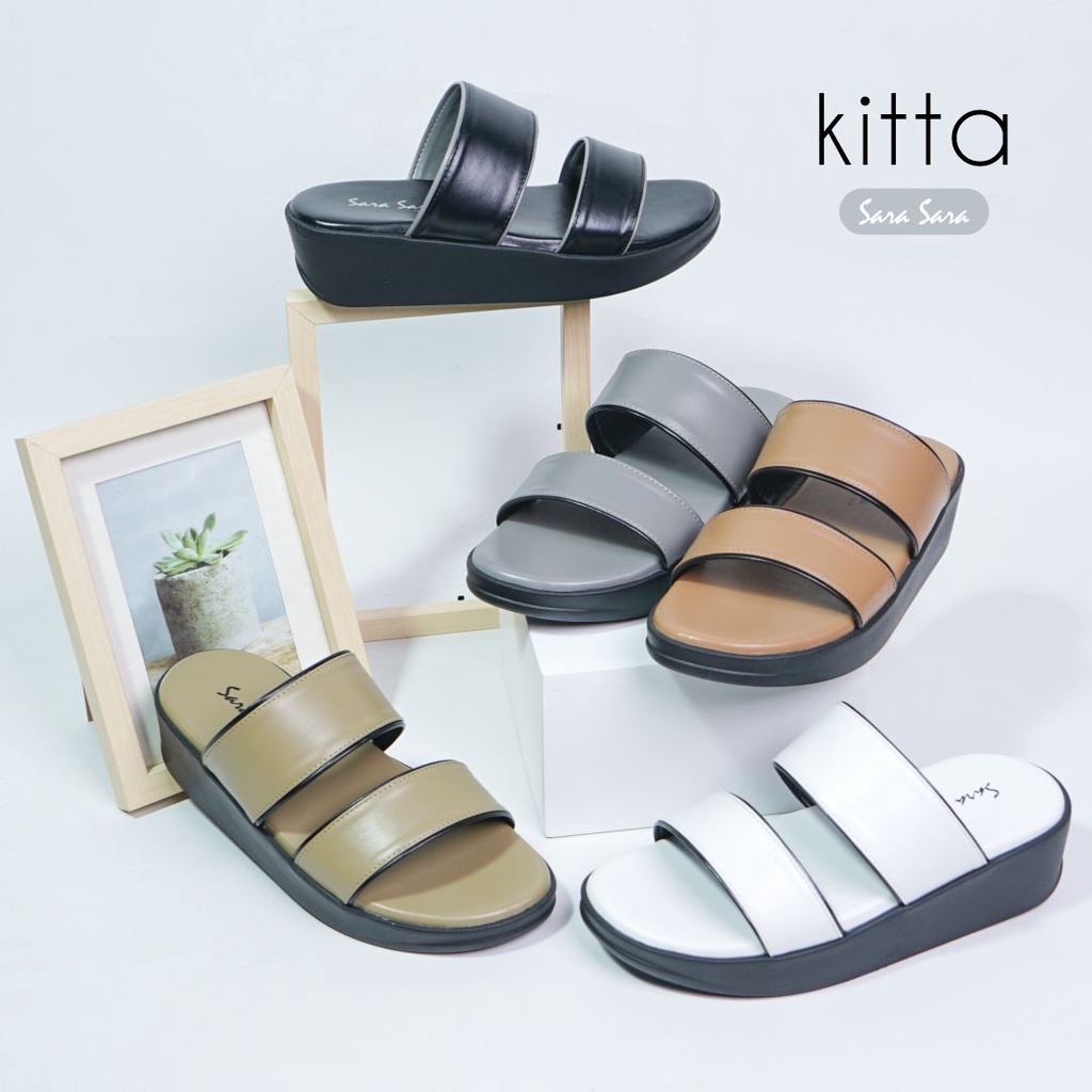 Sara Sara KITTA Sandal Wedges Casual Wanita