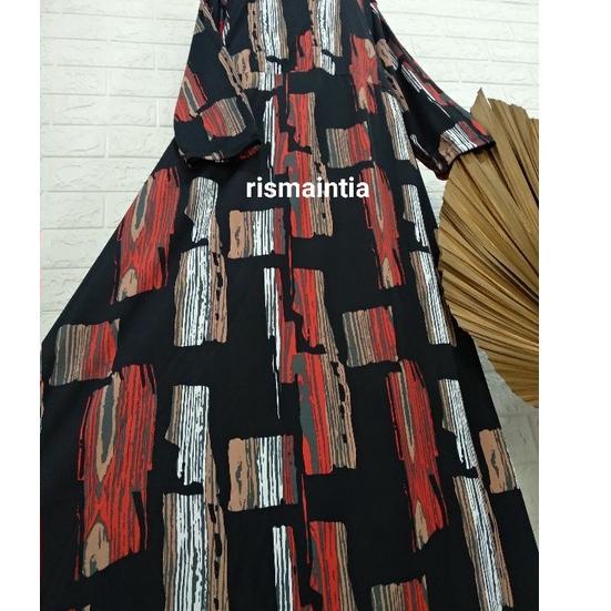 GAMIS HYGET JUMBO MOTIF BUNGA TULIP / GAMIS HYGET TERMURAH