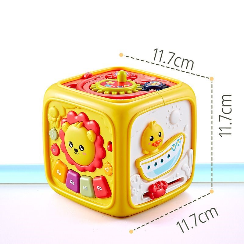 Mainan Anak BLOCK WISDOM CUBE Bayi Anak Busy Box Wisdom 6in1 Edukasi