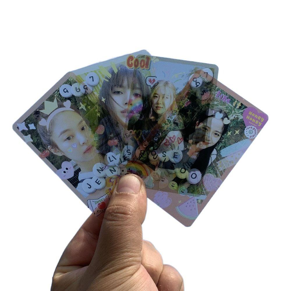 Needway   PINK VENOM Photocards Fans Kado Fans Koleksi Cetak Kartu HD Self Made Kartu Lomo LISA Postcard