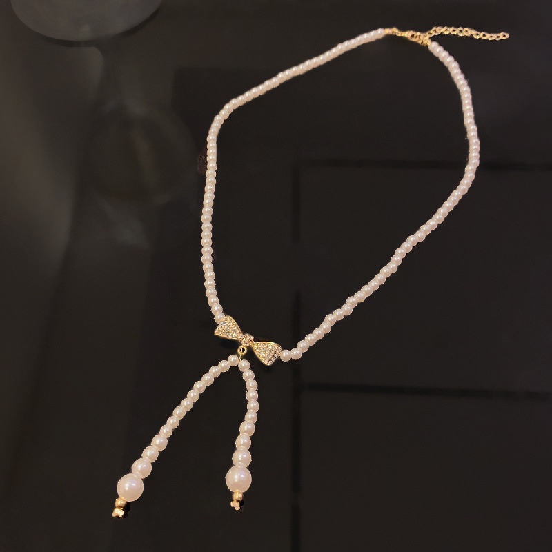 Kalung Choker Aksen Mutiara Untuk Wanita