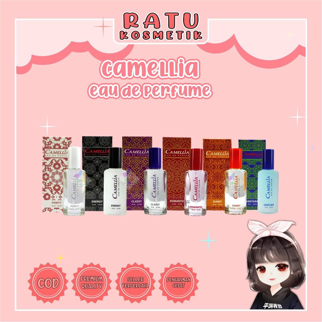 ❤ RATU ❤ Camellia EDP EDT 22ml | Body Mist 100ml | Eau De Parfum Eau De Toilet | Parfum Badan Geamoore Evangeline Camelia Morris Casablanca