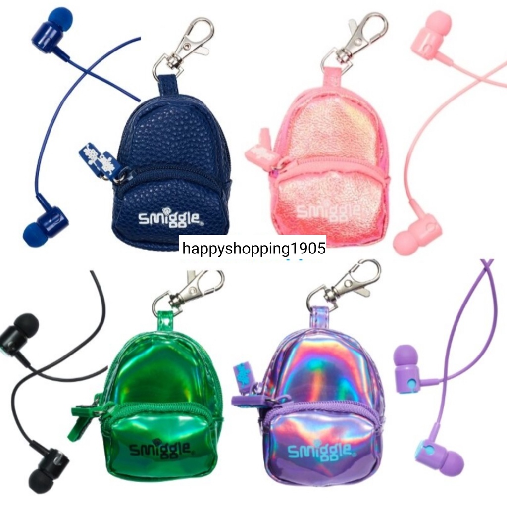 Smiggle Earbuds Backpack Keyring, smiggle earphone, earphones