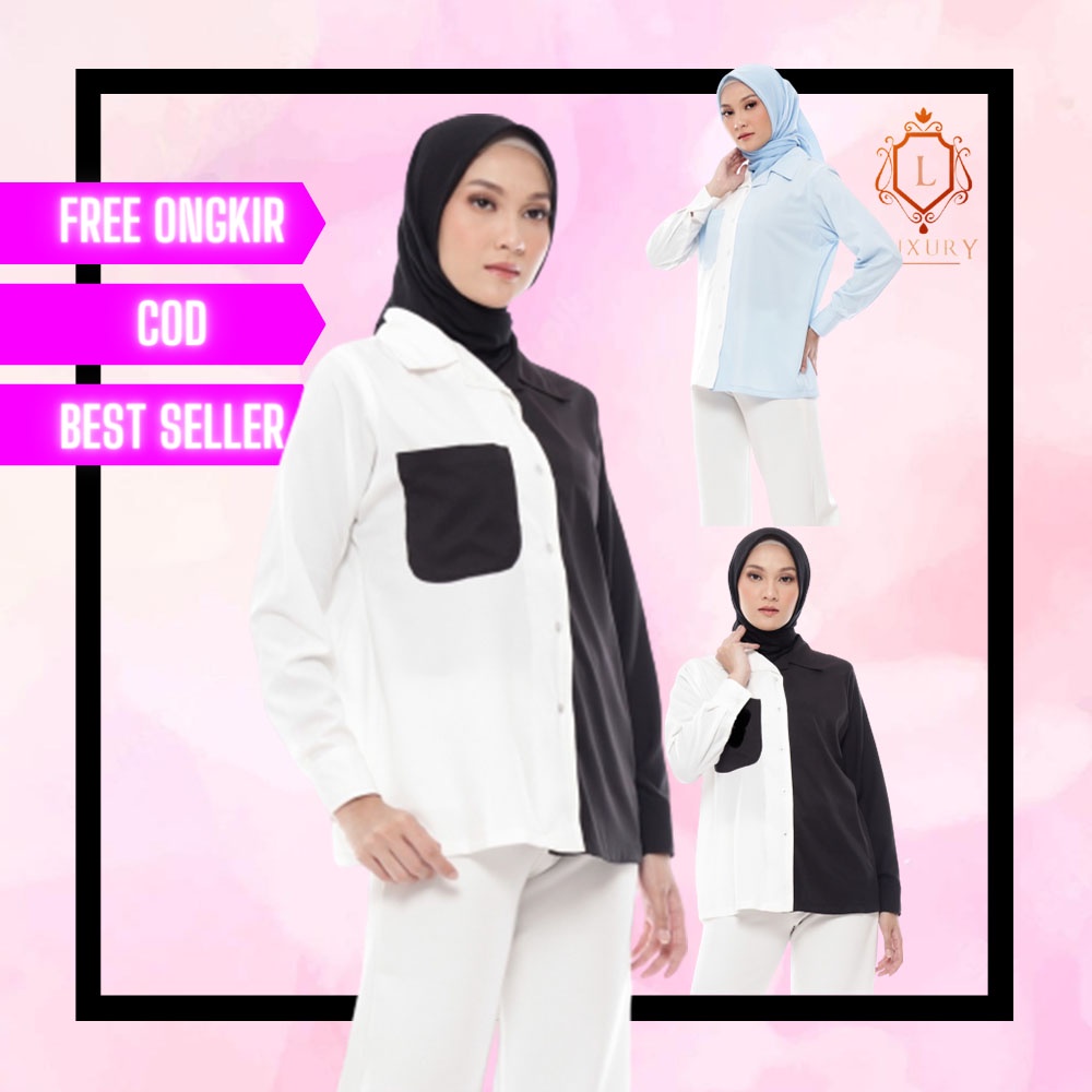Blus Ori Muslim Terbaru Turki Hijab Turkey Murah Kerja Pesta Baju Wanita 2022 Blouse Arab Setelan Jumbo Dewasa Modern Lengan Panjang Tunik Syari Kekinian Abaya Lebaran Perempuan Model Viral Atasan Cewek A50