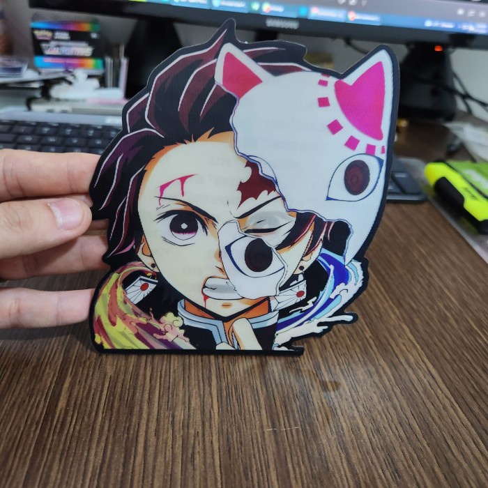 

STIKER 3D MOTION LENTICULAR ANIME - D0037 - Demon Slayer - Tanjiro