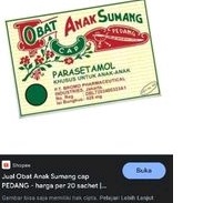 obat anak sumang 1 sachet obat panas anak / obat panas murah