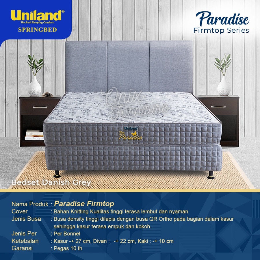 Springbed Uniland Paradise Firmtop Danish 100x200cm