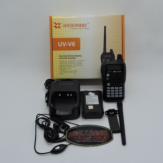Radio HT 2 arah UV-V6 Weierwei