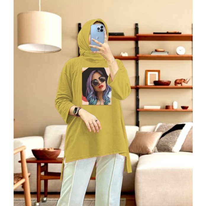 kaos tunik fashion women size L XL XXL 10