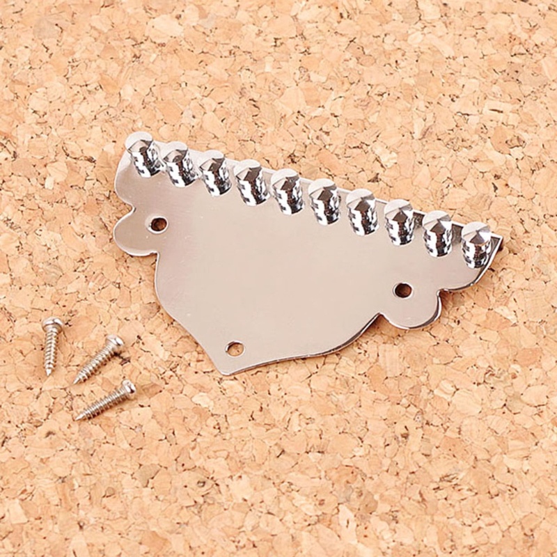 Tailpiece Pengganti Ukuran 3.6x2.4 Inch Dengan Sekrup Mounting 10 Senar Untuk Mandolin