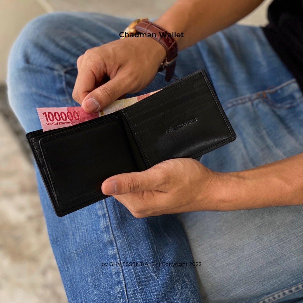 GHY ESSENTIALS Dompet Pria Kulit Asli - Chauman Wallet