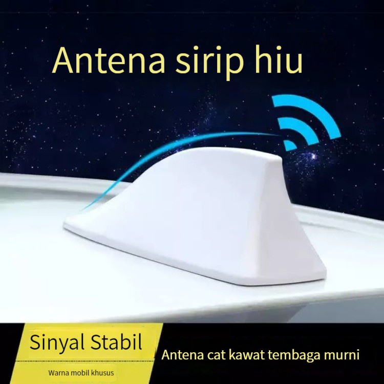 (ada stok,dikirim dari jakarta ) Antena sirip hiu mobil, shark fin antena mobil sinyal （Putih）（hitam）