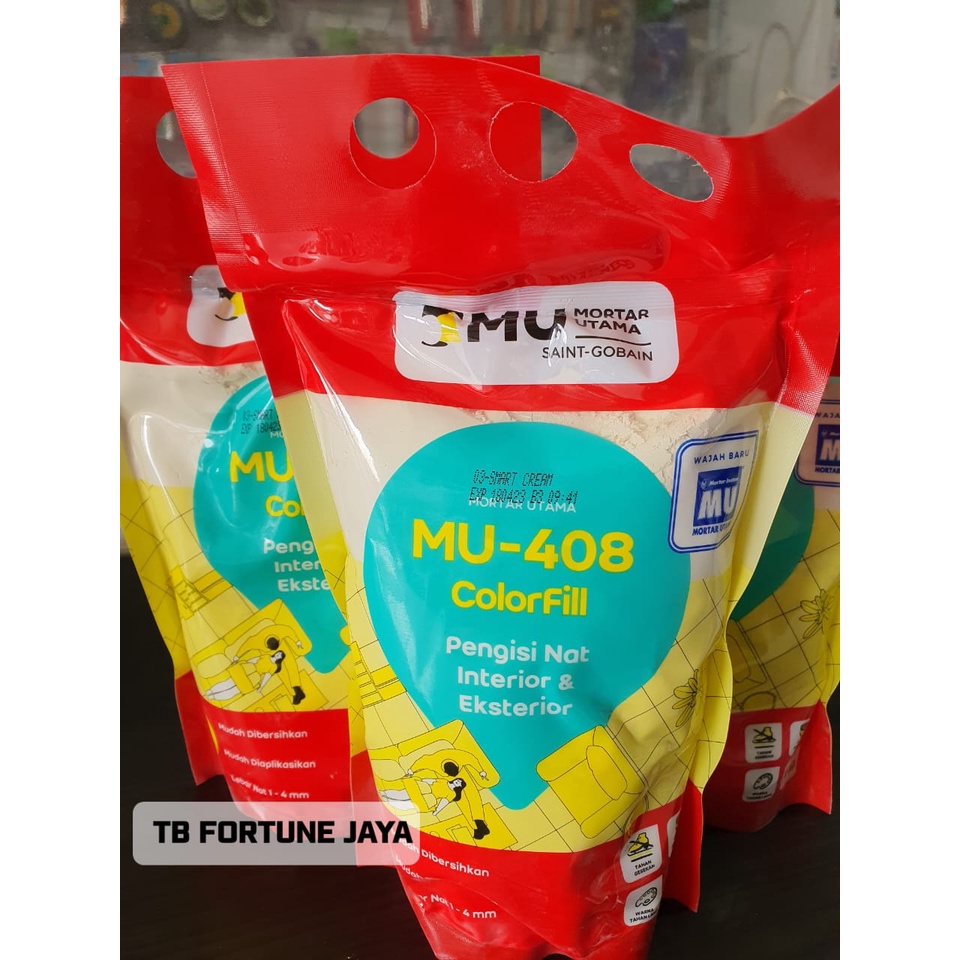 Mortar Utama MU-408 ColorFill Pengisi Nat Keramik 1Kg / Semen Instan Pengisi Nat Keramik