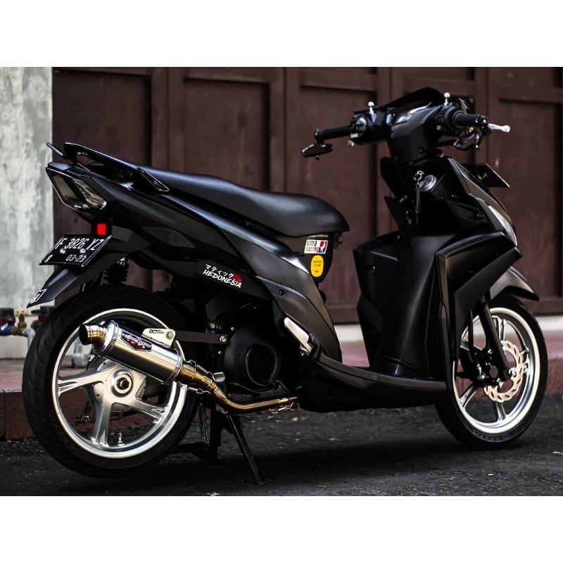 knalpot Black Devil Honda beat scoopy fullsystem