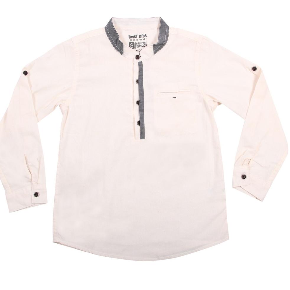 Twist Kids Koko - Arsyad Off White, Baju Muslim Lengan Panjang Reguler - DEFFECT  "PLK.18Oc22ᴾ"