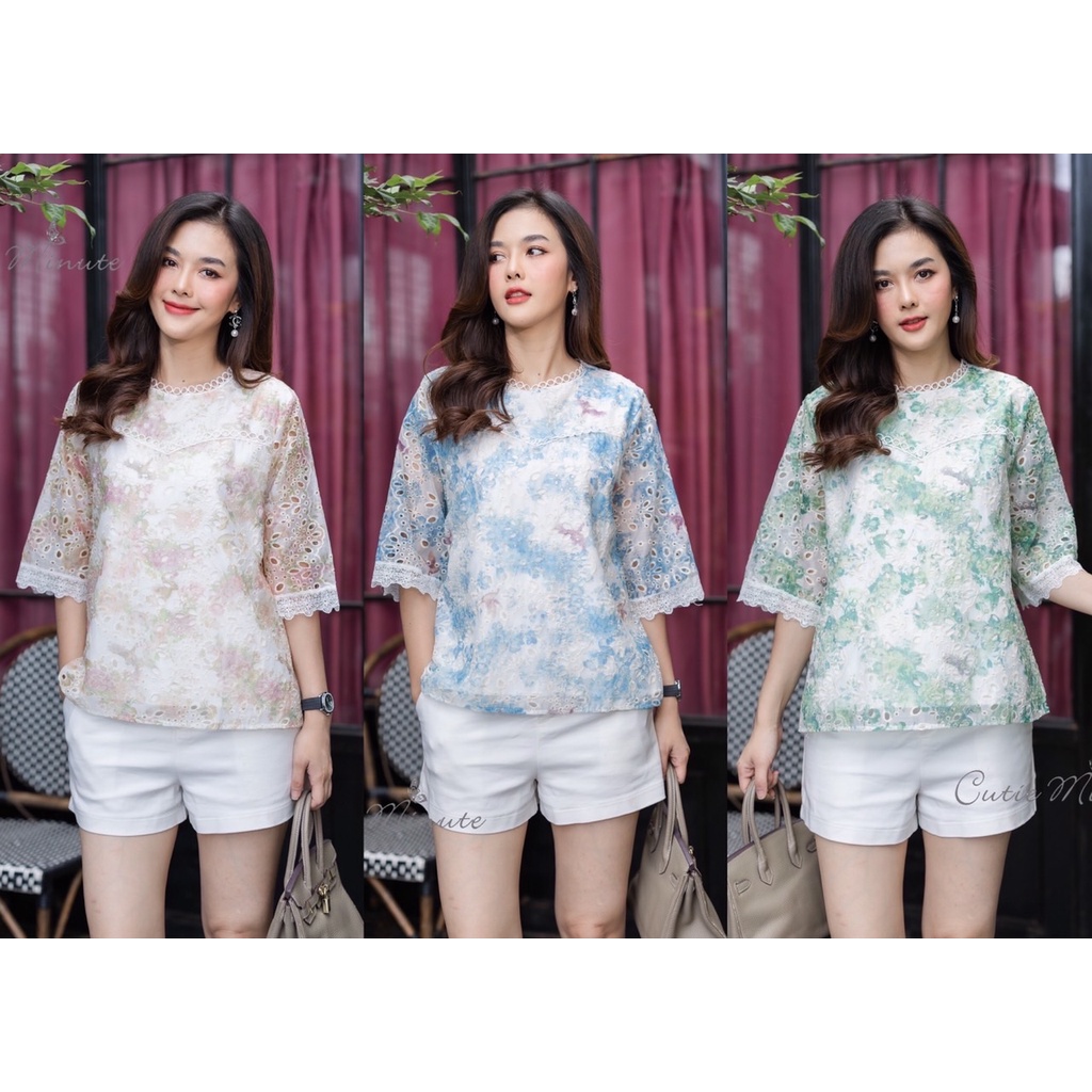 Blouse Cutie Minute - Atasan Katun Jepang Premium 0058