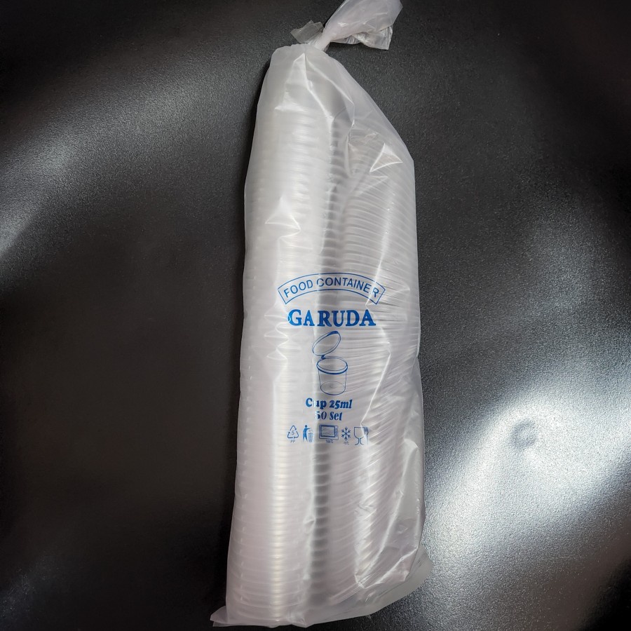 Cup Saos 25 ml Garuda / Tempat Sambal Saus @ 50 pcs / Sauce Container