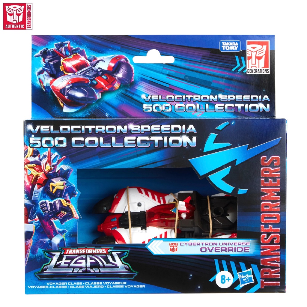 TRANSFORMERS Legacy Velocitron Speedia 500 Collection Voyager Class Cybertron Universe Override Figu