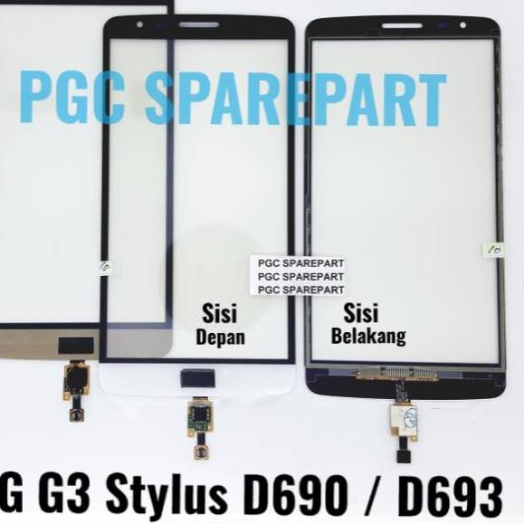 Hemat Keras--Original Touchscreen LG G3 Stylus D690 D693 - Kaca Layar Sentuh TS