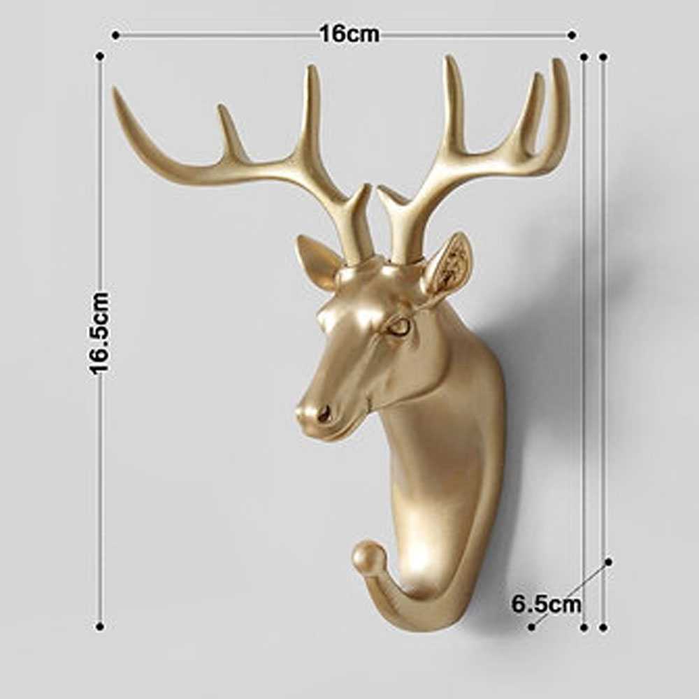 TD - DAP IAMPRETTY Gantungan Dinding Wall Hanging Hook Antlers Head - RY-92401