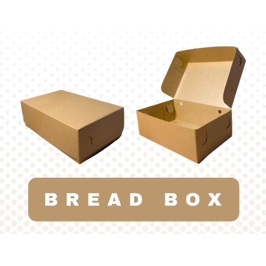 

10pcs Kotak Roti Donut Bread box 22x14x7.5cm Kraft Laminasi 325Gsm
