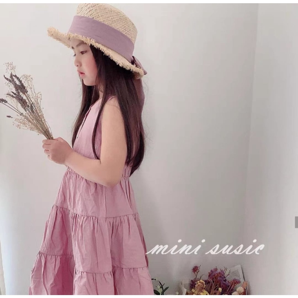 Jimmedy.id - Dress Anak Perempuan Bahan Katun Untuk Anak 3-7 Tahun