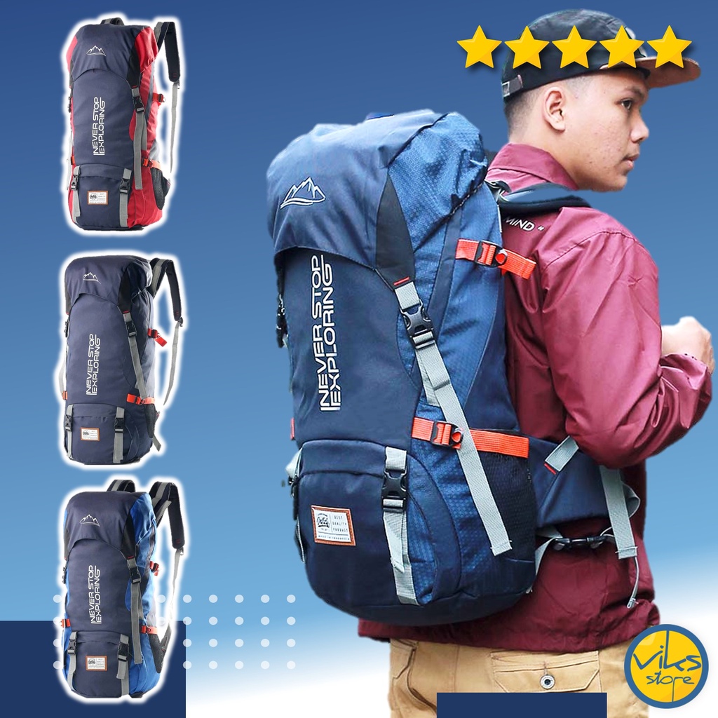 Tas Ransel Carrier Backpack Gunung Adventure Hiking Outdoor Inficlo Original 80L Liter Tas Naik Gunung Keril