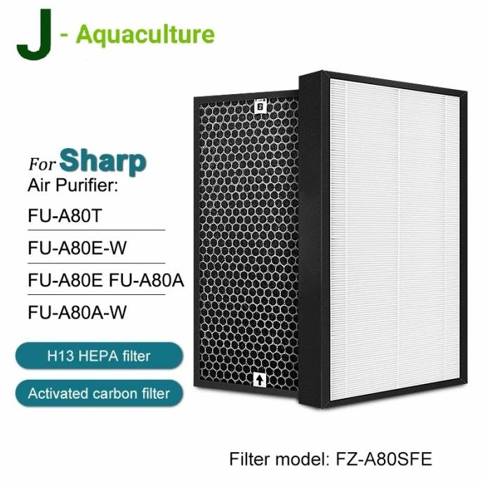 Hepa Filter For Sharp FZ-A80SFE + Carbon Filter (Deodorizer)