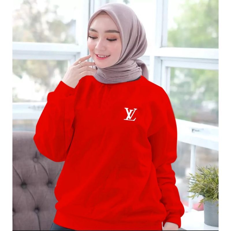 Baju Lengan Panjang Wanita Logo eLVe baju Kaos Distro Kekinian keren