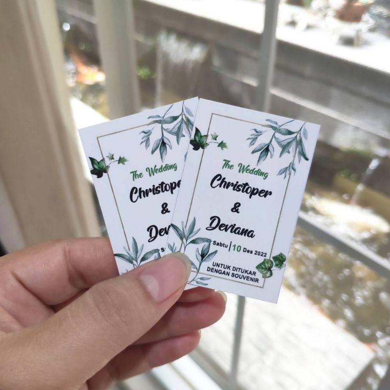 

Cetak A3+ Isi 100pcs Kartu Pernikahan Souvenir Kartu Ucapan Wedding Card Kartu Pernikahan Bisa Custom Ukuran Hang Tag