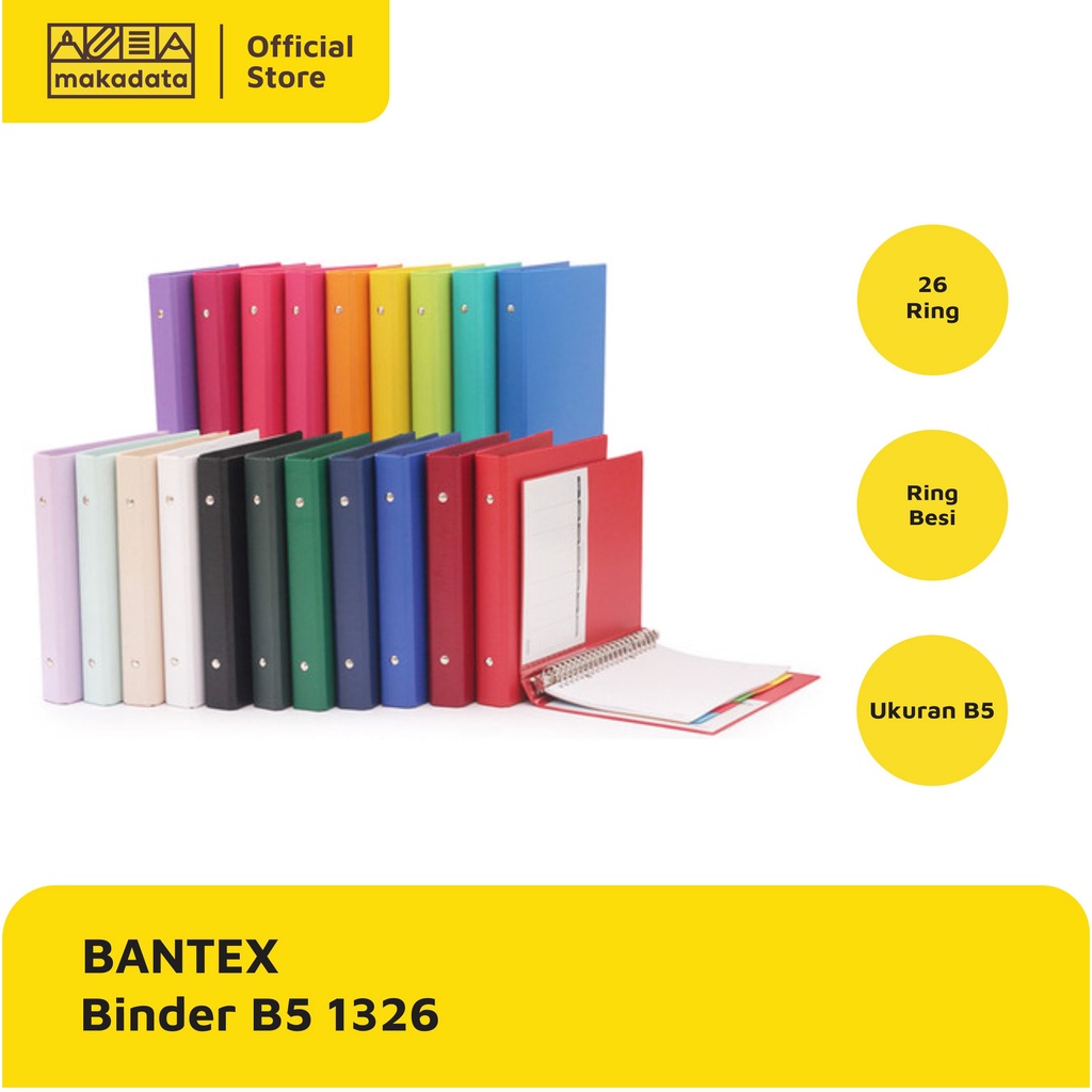 

BUKU BINDER NOTE A5 BANTEX 1326 (1 PCS) MURAH