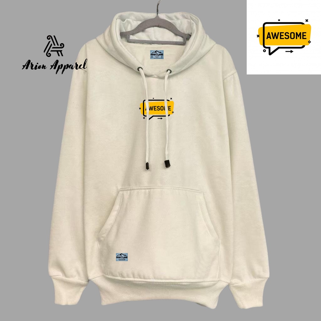 Youthful Jaket Sweater Hoodie Cream Pria Wanita Hoodie Awesome Ukuran Oversize