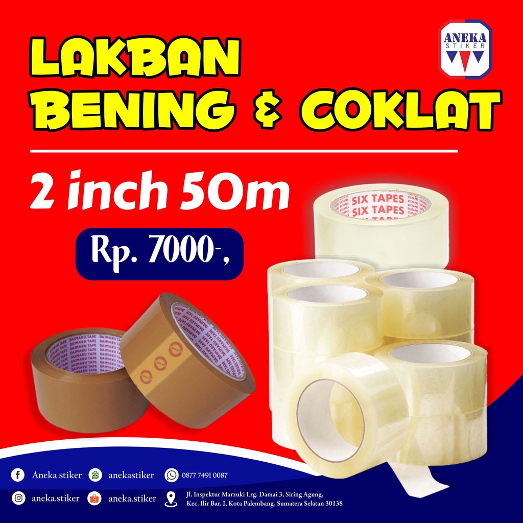 

Lakban Bening & Coklat