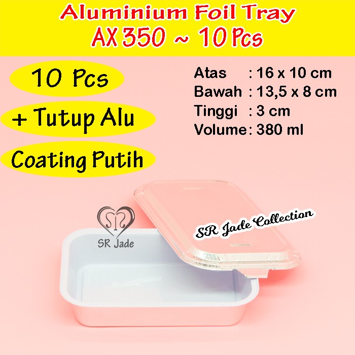 Aluminium Foil Tray Ax350 Aluminium Foil Cup Ax 350 Tutup Mika Alu