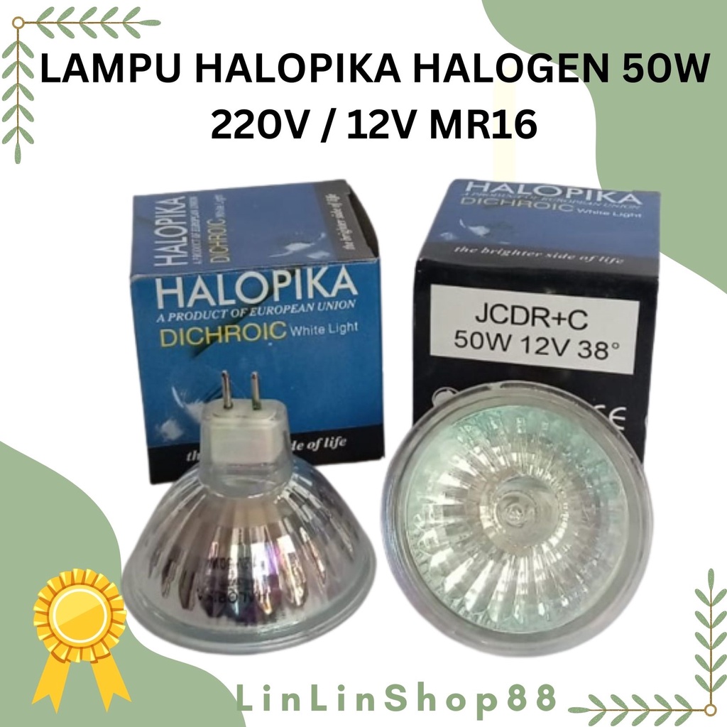 LAMPU HALOPIKA 50 W 220 Volt 12 Volt MR16