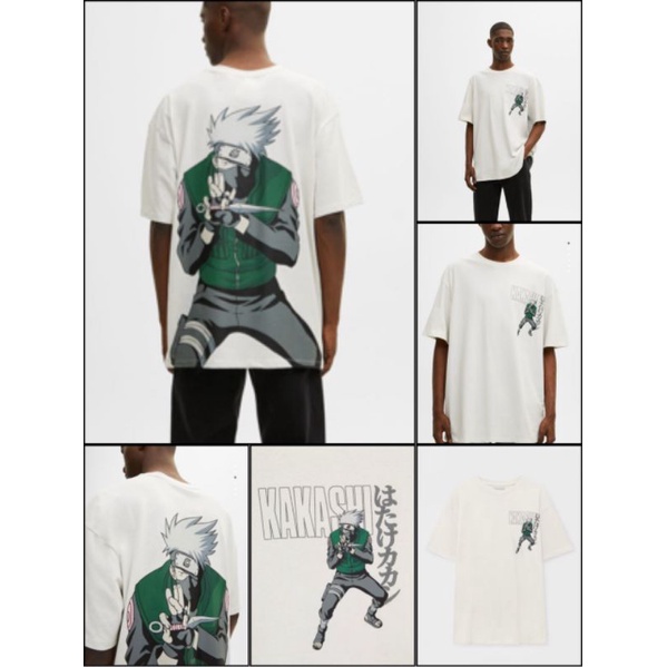 Zara Man kaos boy&amp; P&amp;B NARUTO Tshirt