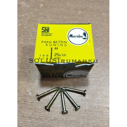 Per DUS Paku Beton Kuning MARABU 1" / Paku Beton 2.5 cm / 1 inchi