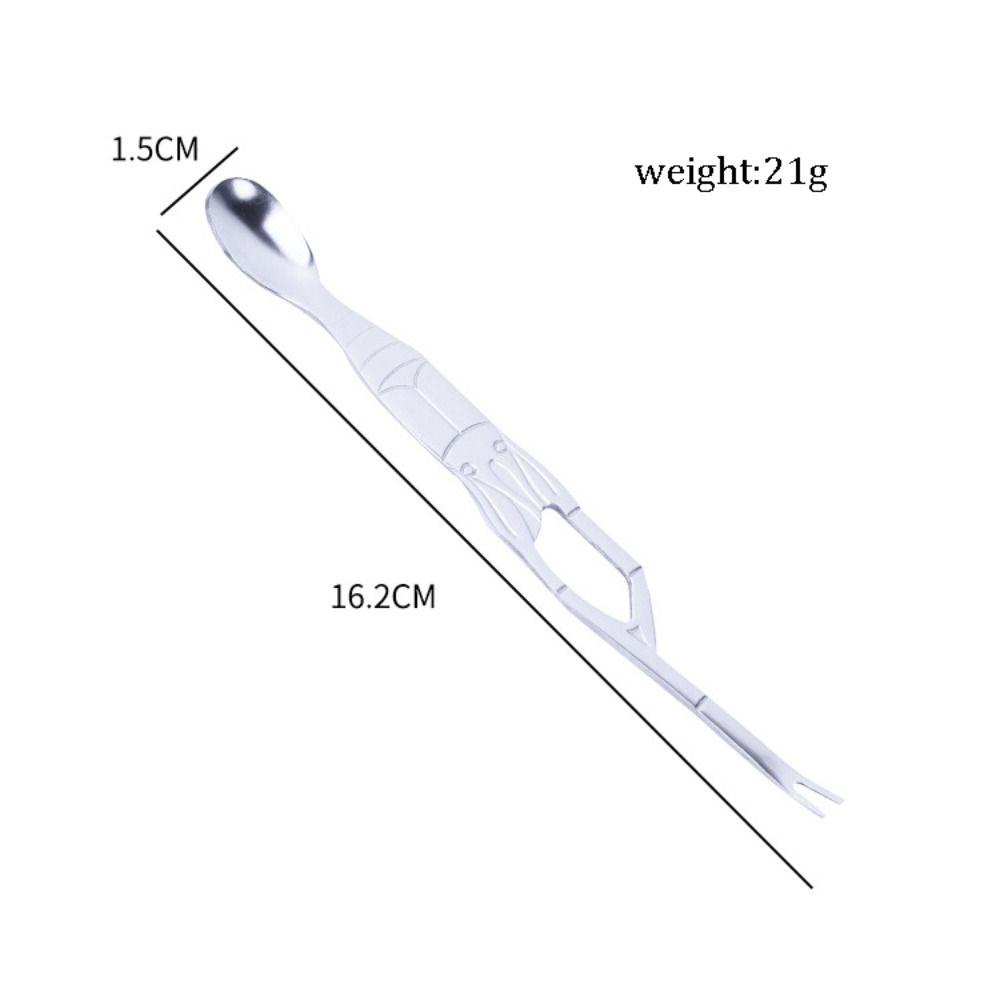 [Elegan] Peralatan Seafood Praktis Double Headed Stainless Steel Untuk Alat Petik Kepiting Dan Lobster Crab Picking