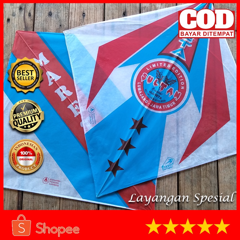 LAYANGAN SUKHOI TURNAMENT MARETA CLUB ORIGINAL JATIM / ISI 10 PCS