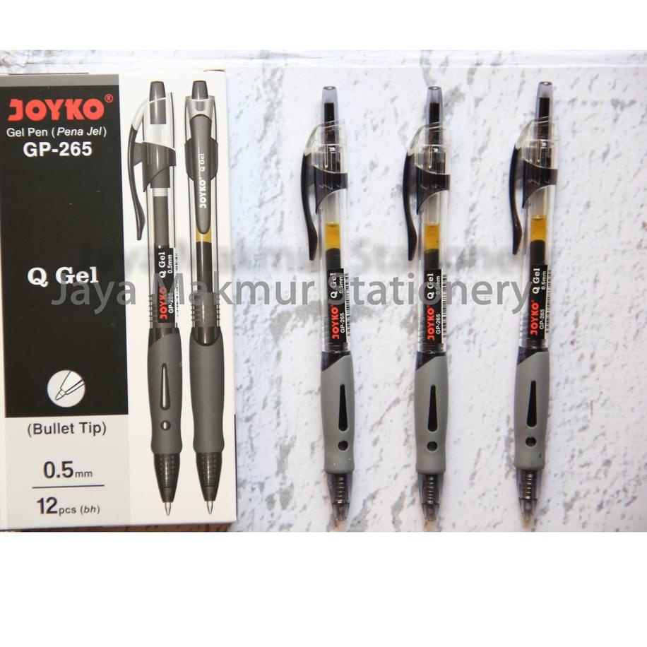 

Terbaik!! Pen Joyko Q gel GP-265 0.5 mm Tinta Hitam ~