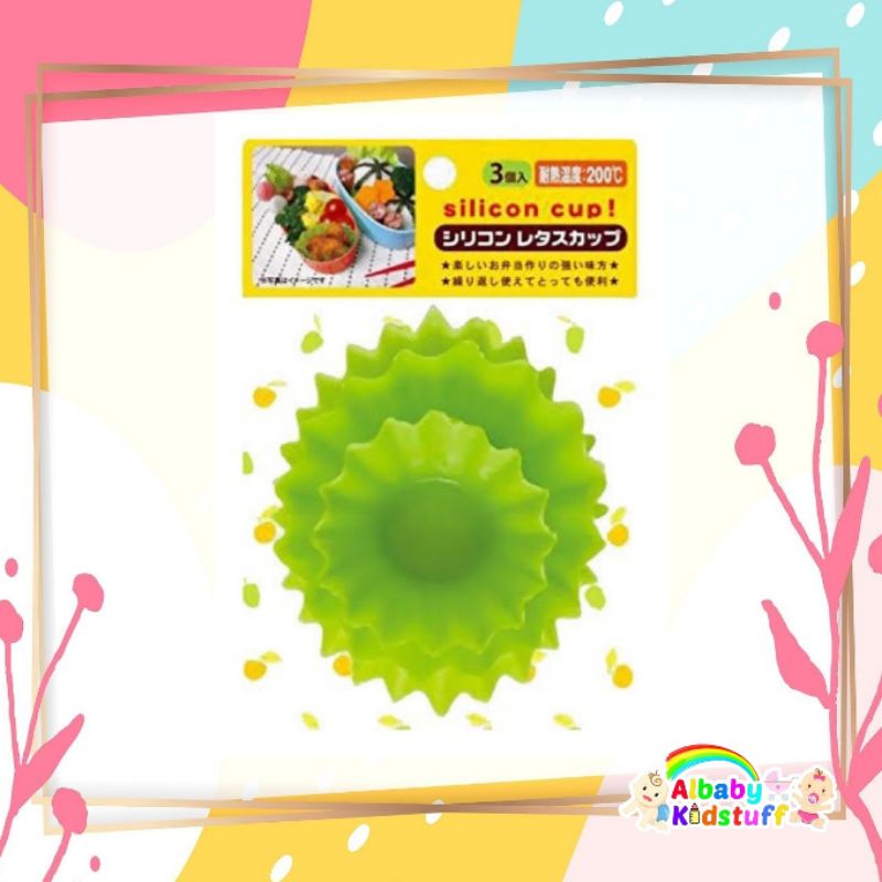 Lettuce Silicon Cup, Silicon Cup Bentuk Selada isi 3