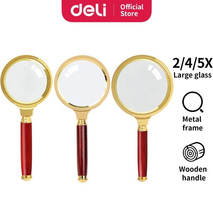 

[COD] Deli Kaca Pembesar/Gold Magnifying Glass Diameter Diameter50-70mm 909X TERLENGKAP Kode 452