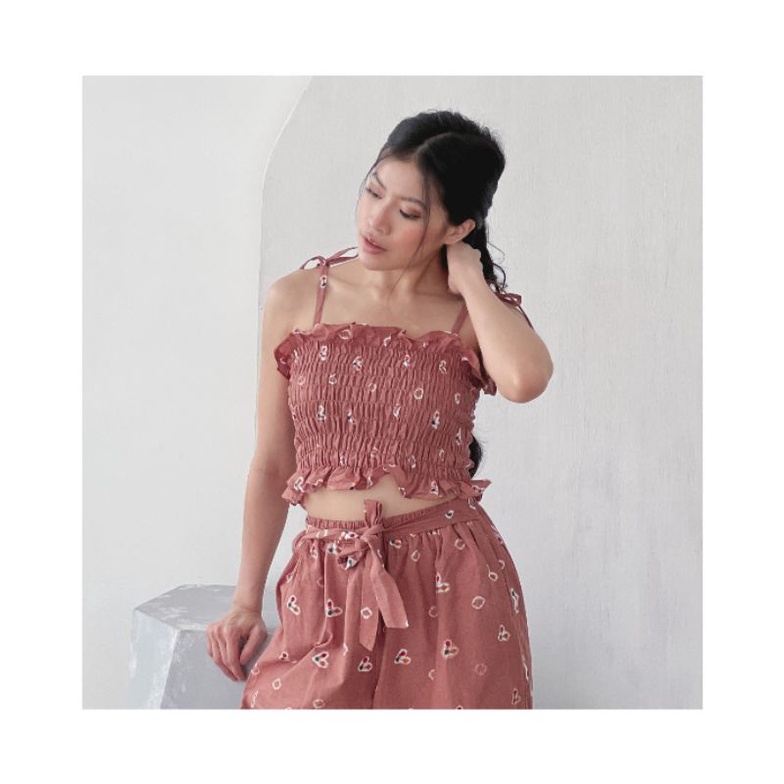 Kemben tank top atasan wanita Jenar smocked tube top Milo