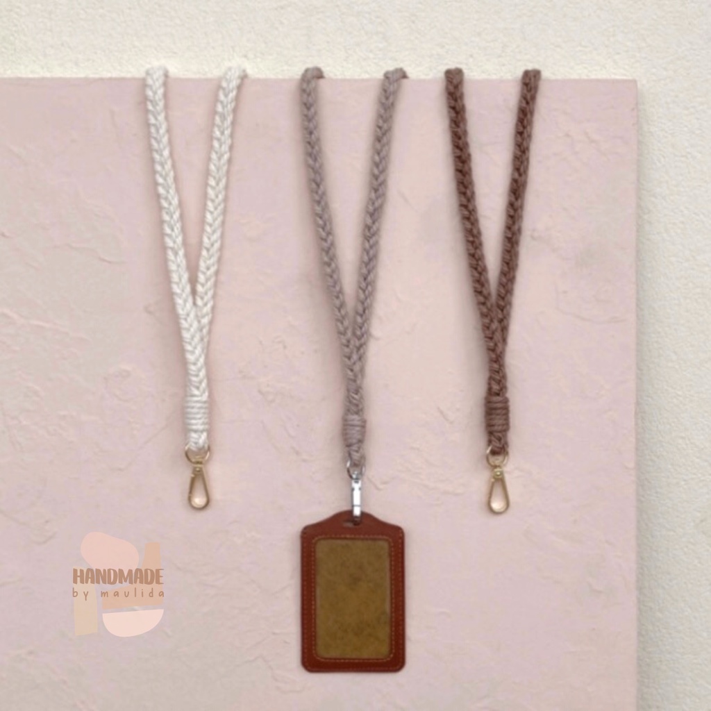 

Macrame Lanyard Name Tag ID Card Holder