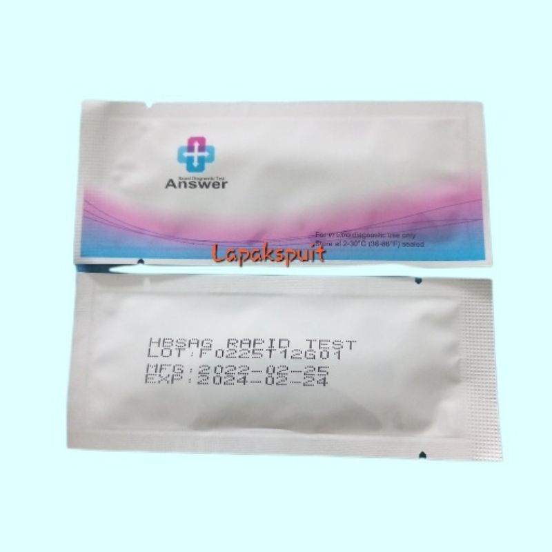 answer hbsag test strip / alat tes hepatitis b