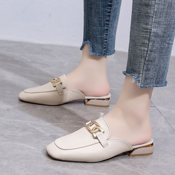 SSX0014 Sepatu Slop Wanita Sandal Mules Fashion Import Sanzeil Abigal Ready Jakarta Bisa COD (With Box)